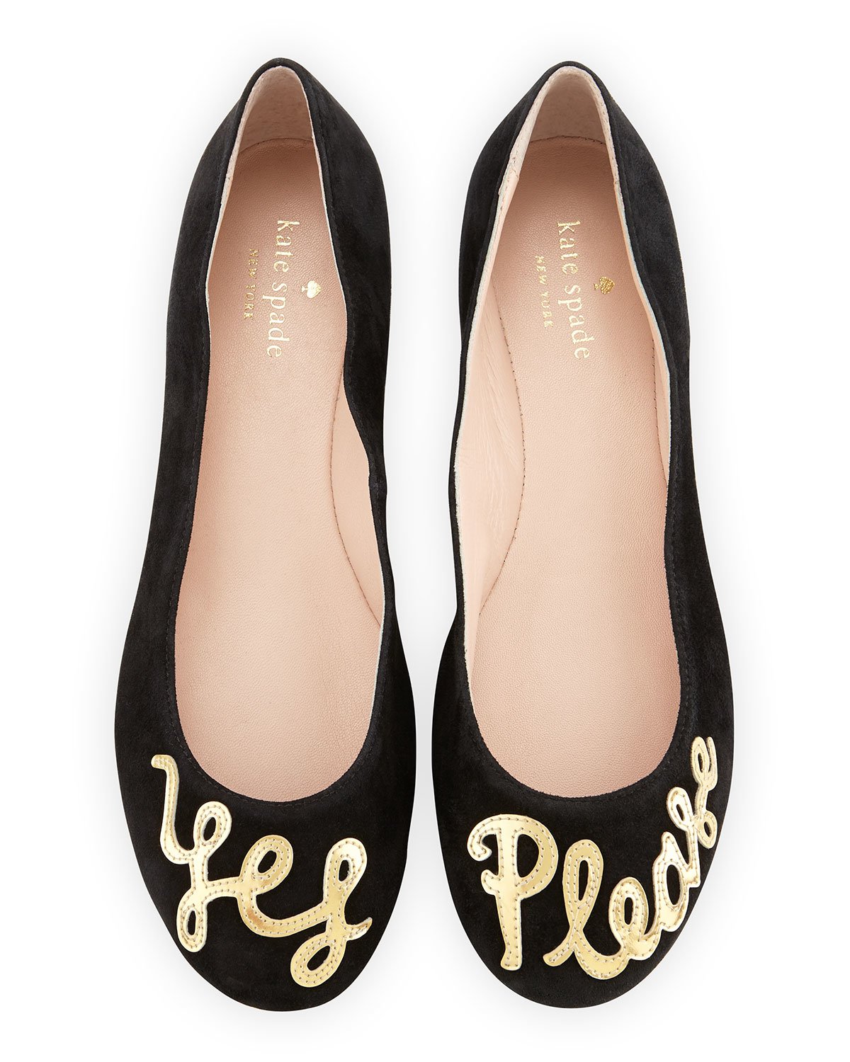 Kate Spade Willow Yes Please Ballet Flats in Black - Lyst