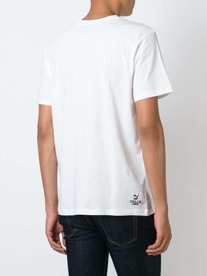 white puma tshirt