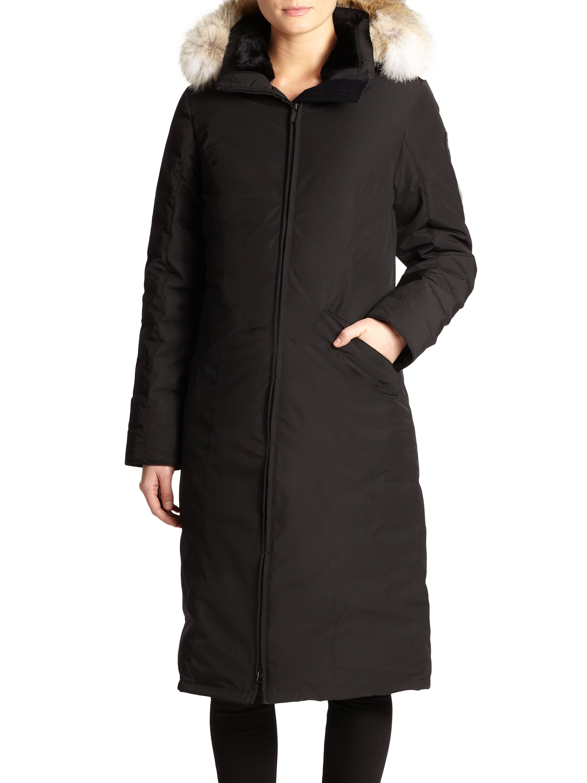 canada goose elrose fur-hood parka canada goose elrose fur-hood parka