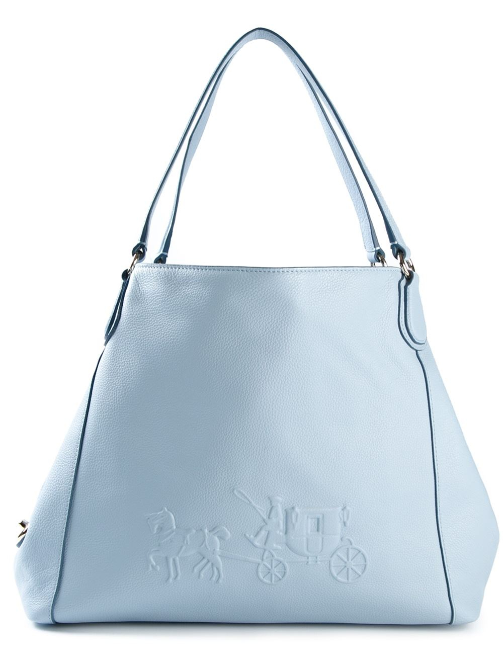 Lyst Coach 'horse And Carriage Charley' Shoulder Bag in Blue