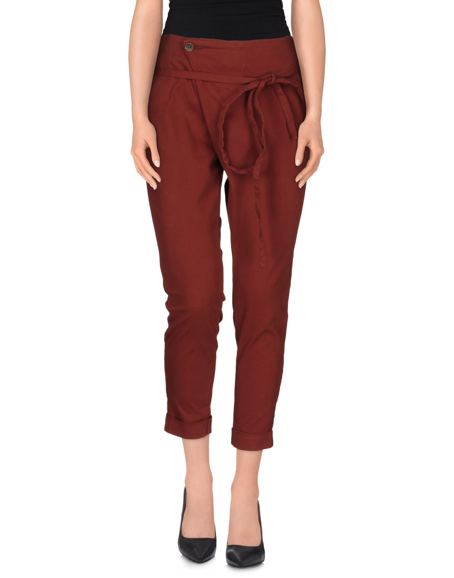 Manila grace Casual Pants in Brown | Lyst