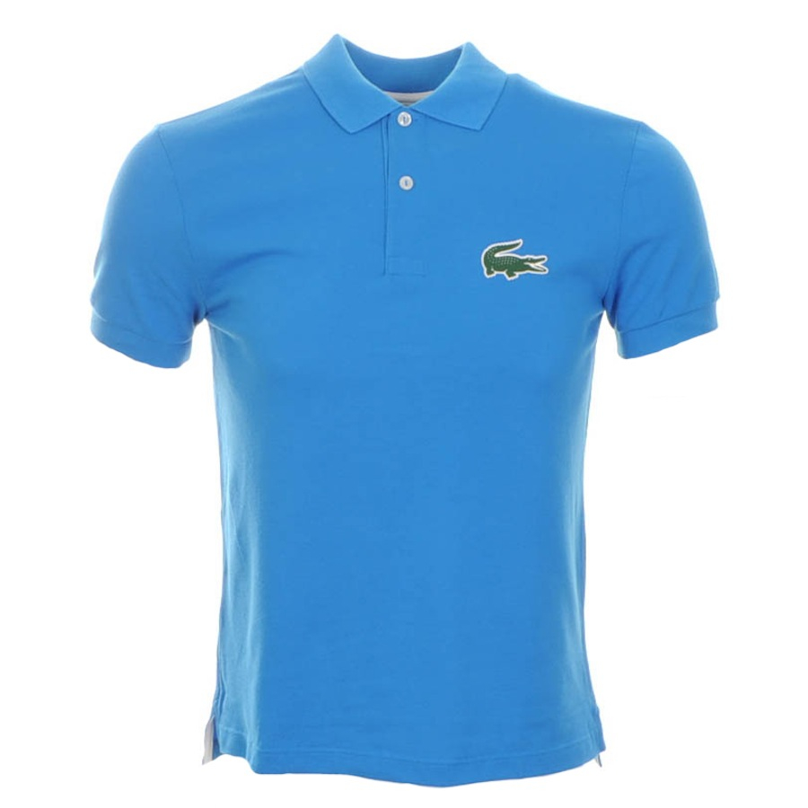 Lacoste Rubber Croc Polo T Shirt Blue in Blue for Men | Lyst