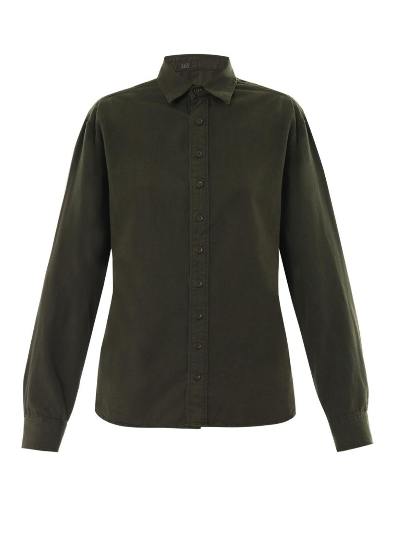 Lyst 1.61 PointCollar Cotton Shirt in Natural
