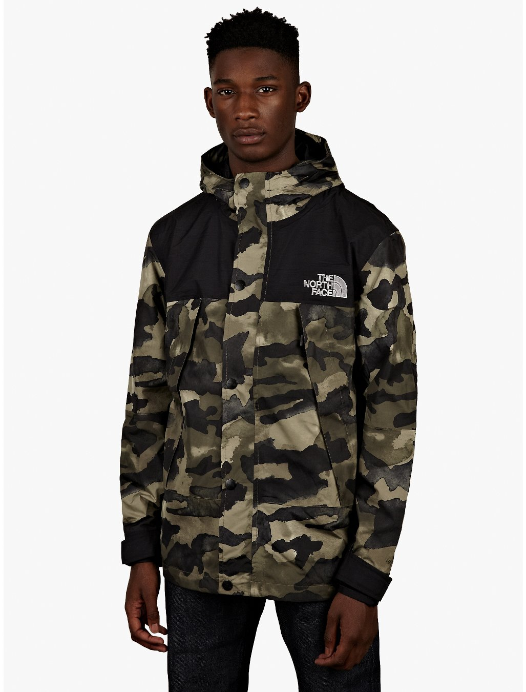 The North Face Mens Olive Camo Metro Mountain Parka in Green for Men ...