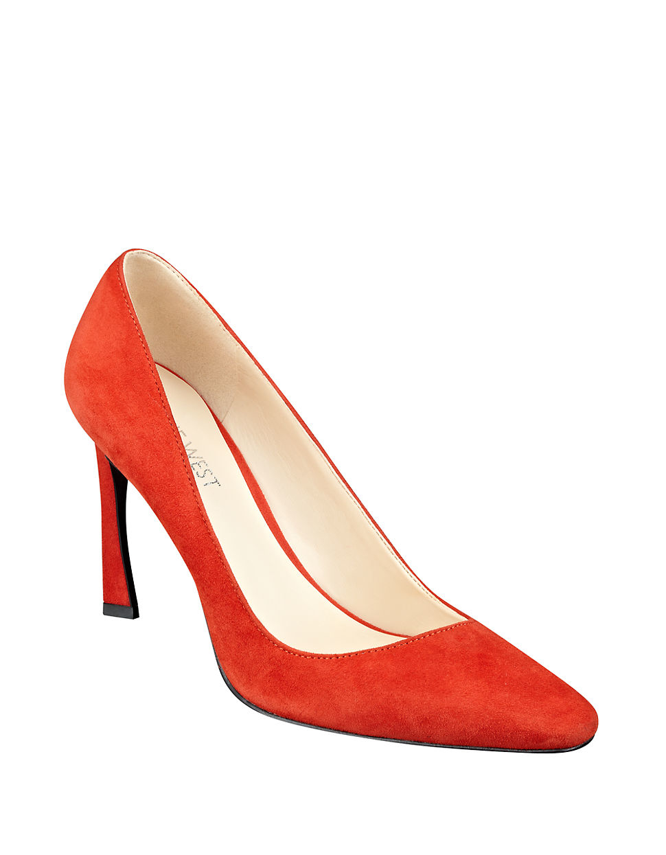 Lyst - Nine West Cardio Suede Point Toe Pumps in Red