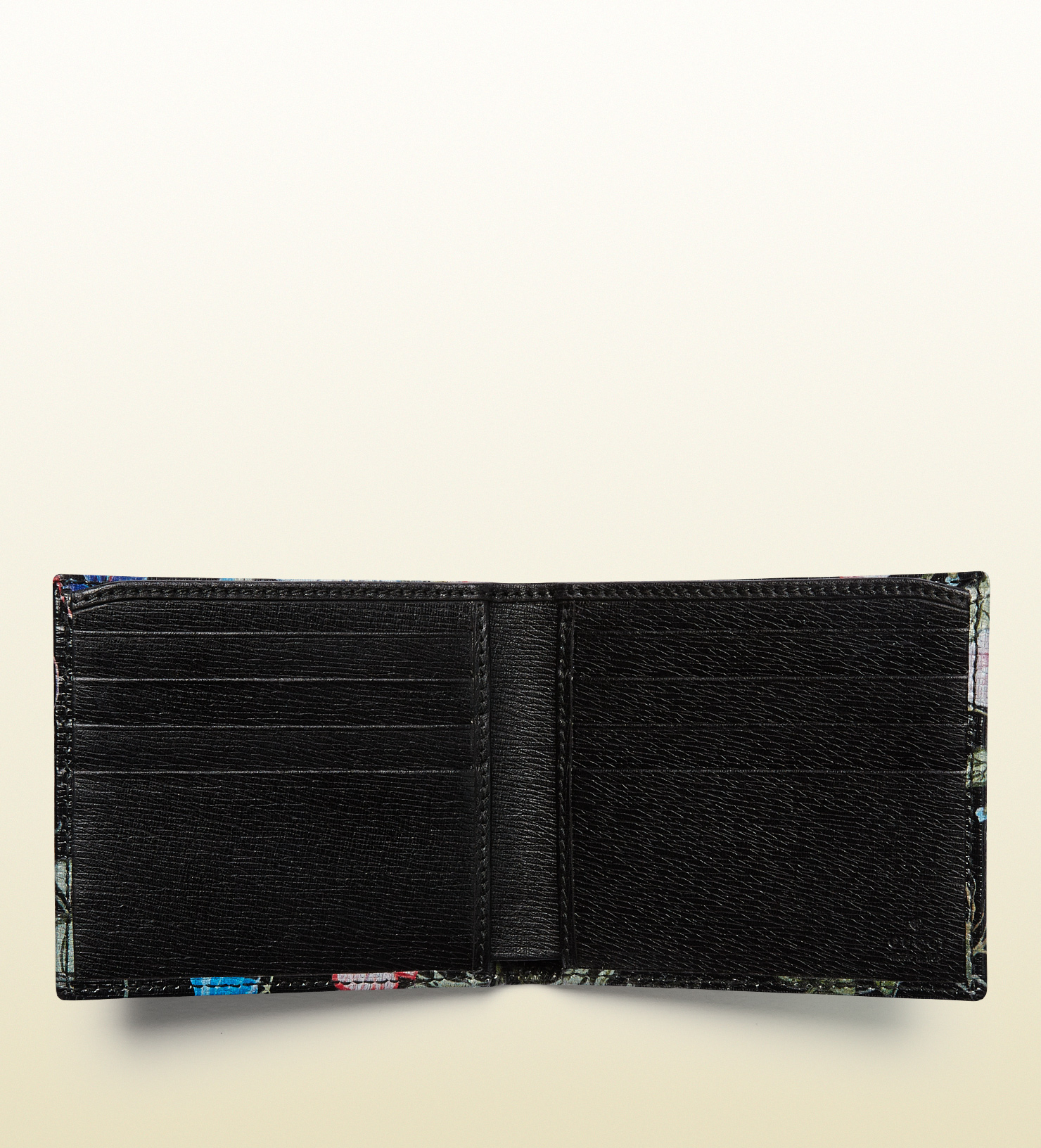 Lyst - Gucci Flora Knight Leather Bi-fold Wallet for Men