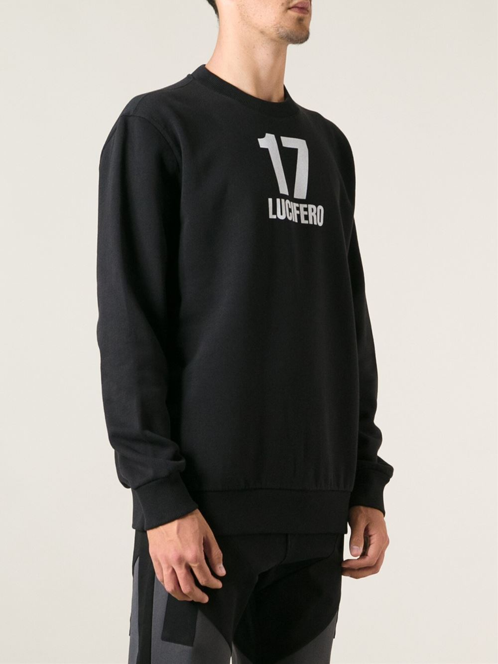 Lyst - Givenchy '17 Lucifero' Sweatshirt in Black for Men