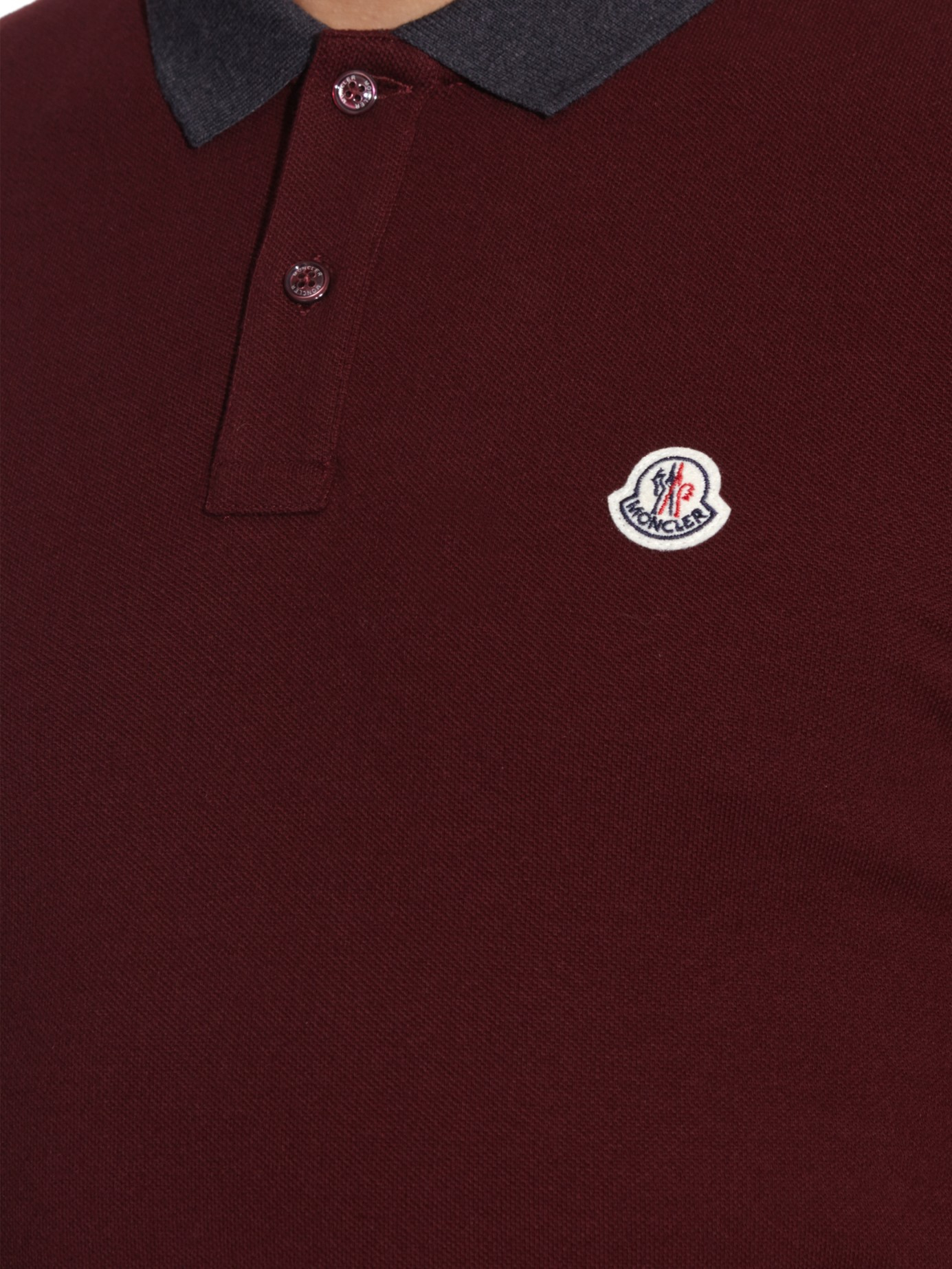 burgundy moncler polo burgundy moncler polo