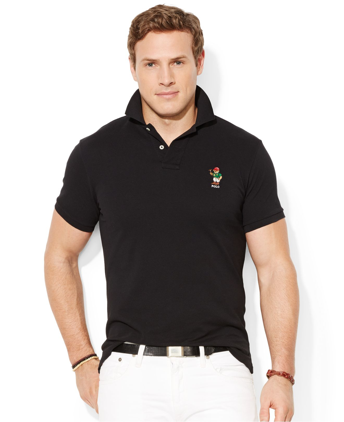 Lyst - Polo Ralph Lauren Big And Tall Classic-Fit Polo Bear Mesh Shirt ...