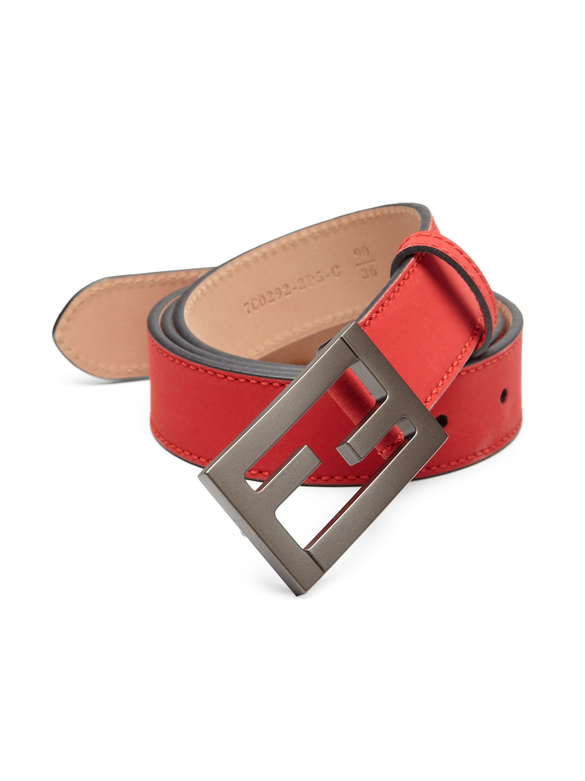red fendi monster belt