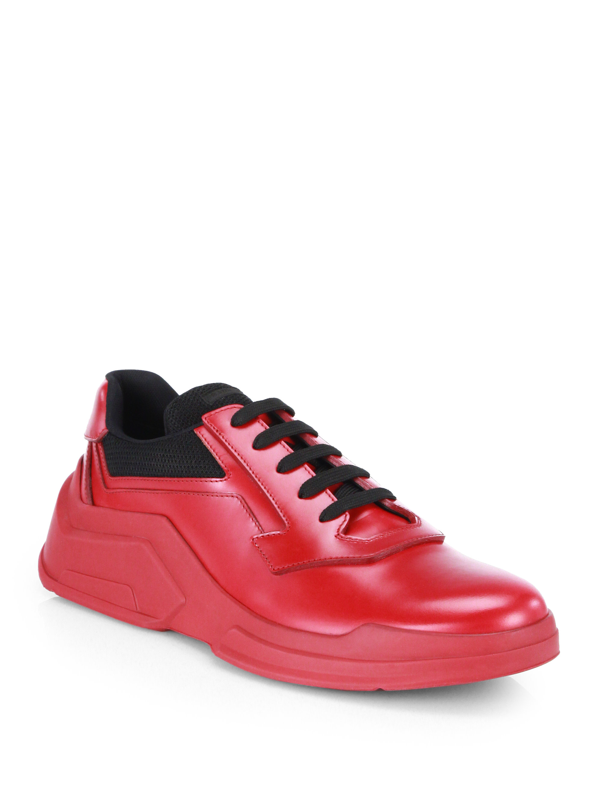 prada platform sole sneakers