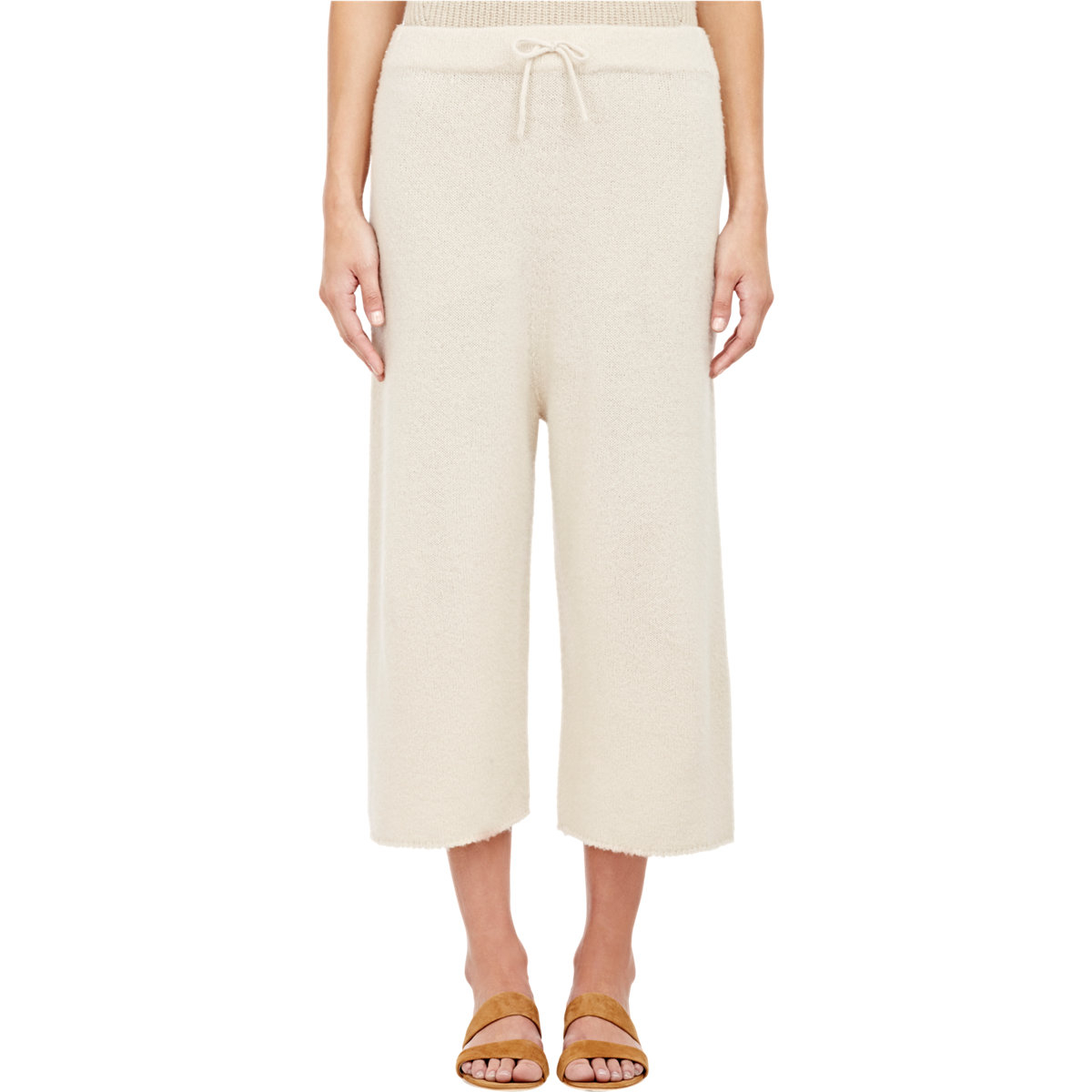 Lyst - The Row Cropped Cashmere-Blend Sweatpants in Natural