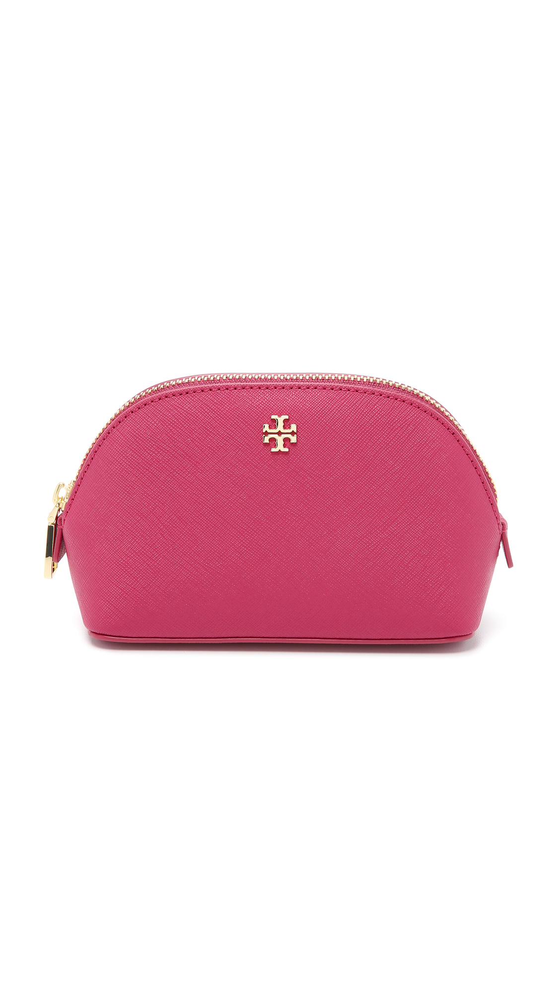 Tory burch York Small Makeup Bag - Raspberry in Pink | Lyst