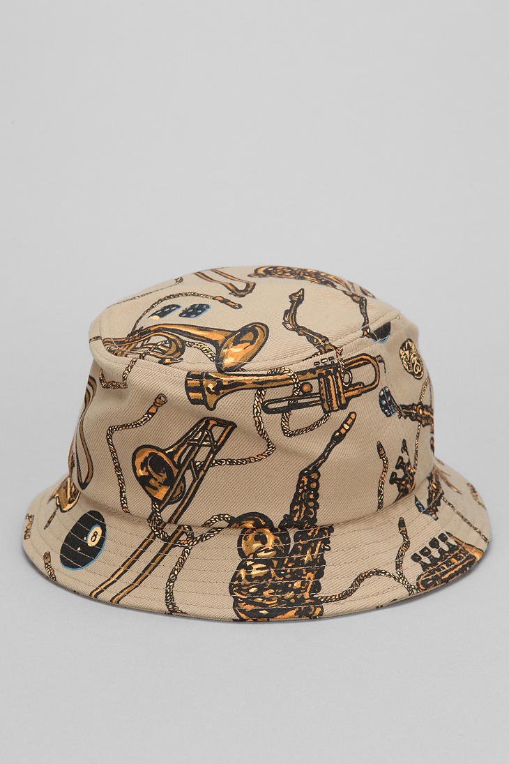 Lyst - Urban outfitters Stussy Brass Bucket Hat in Metallic for Men