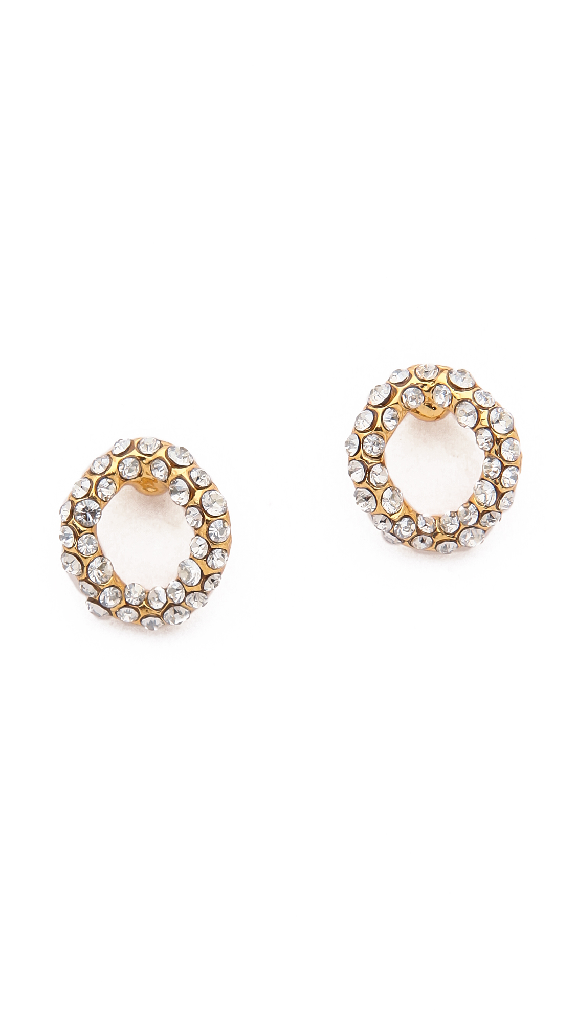Lyst Alexis Bittar Chain Link Stud Post Earrings In Metallic Gallery