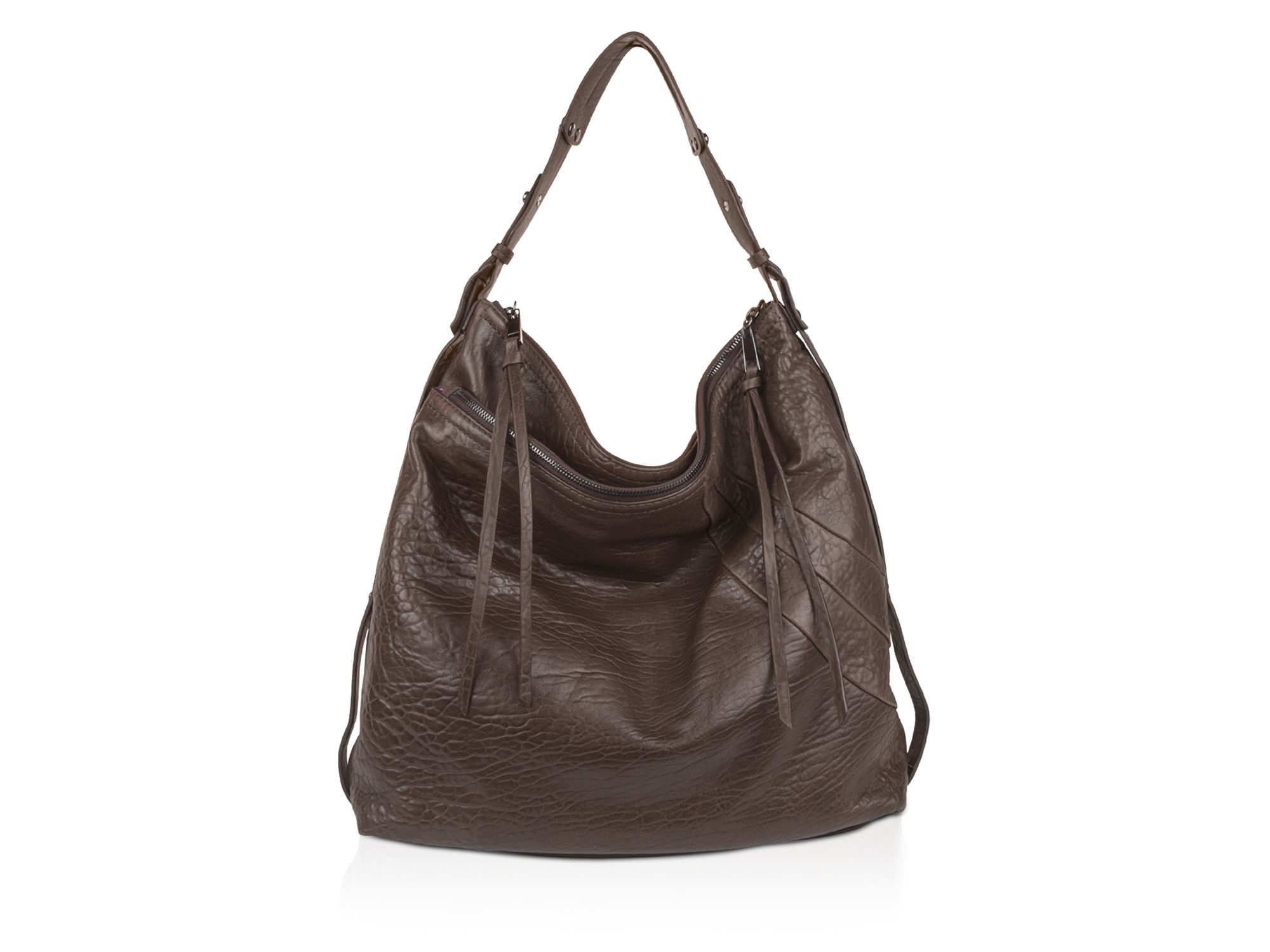 prada wristlet purse - Kooba Alina Glazed Hobo in Brown (Chocolate) | Lyst