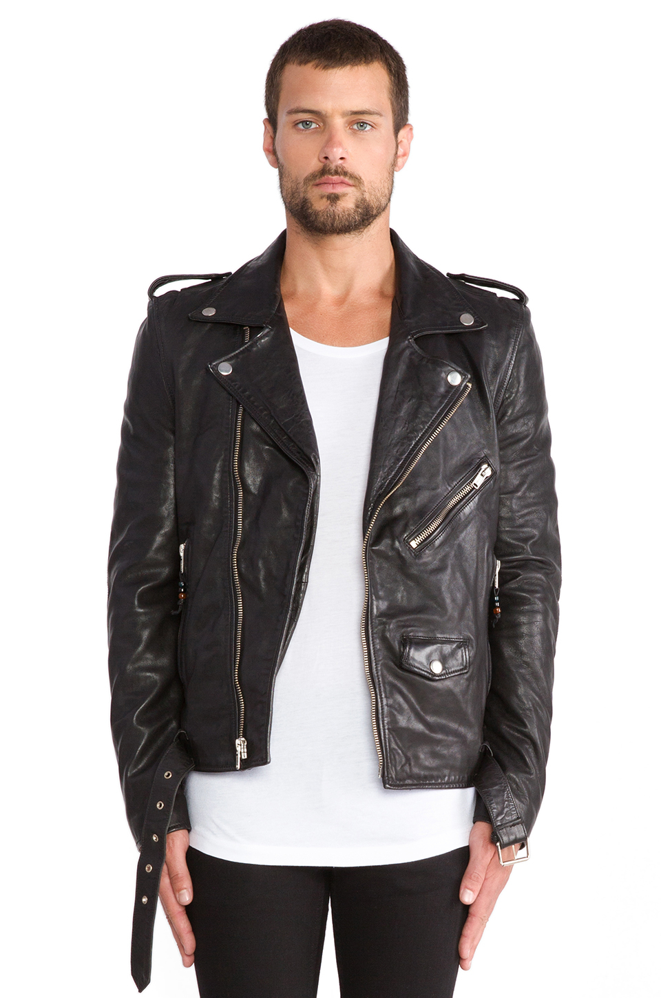 BLK DNM Leather Jacket 5 in Black for Men - Lyst