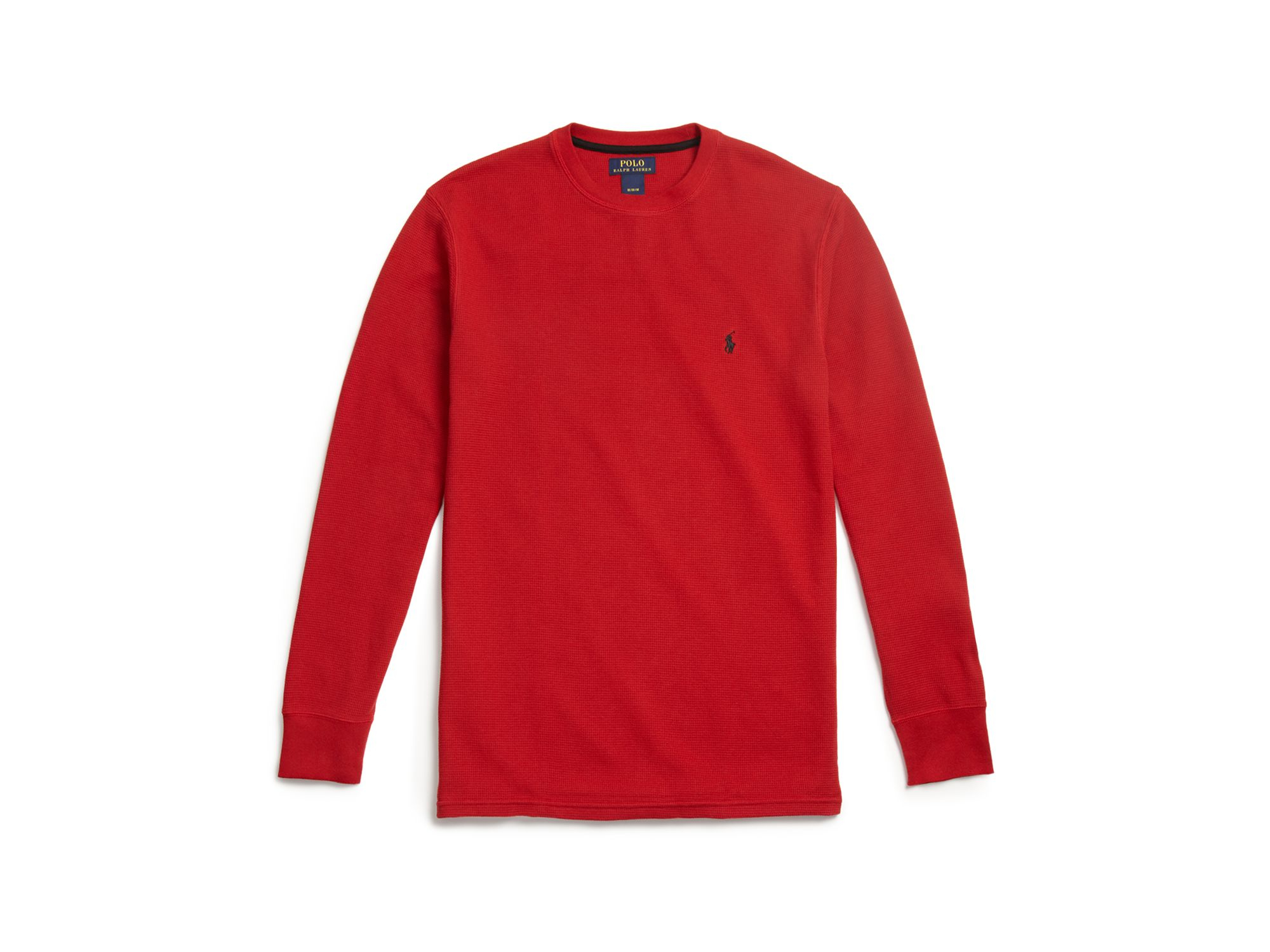 red polo crewneck