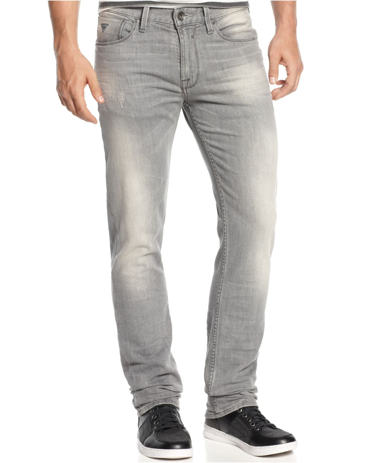 guess men's regular straight jeans