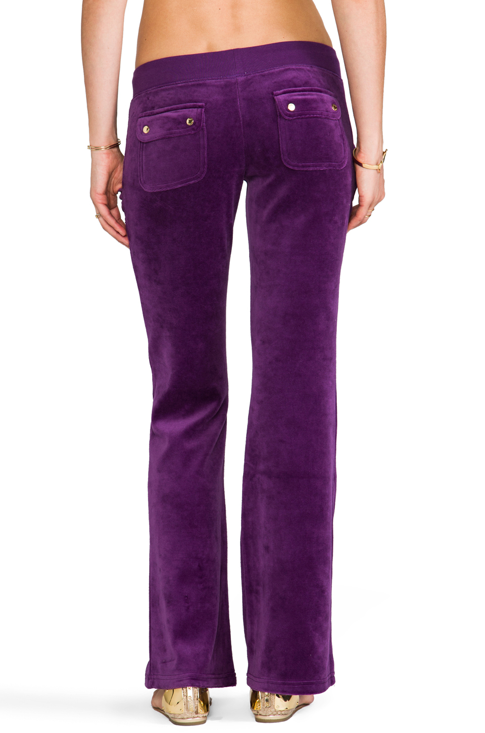 Lyst - Juicy Couture J Bling Bootcut Pant in Purple in Purple