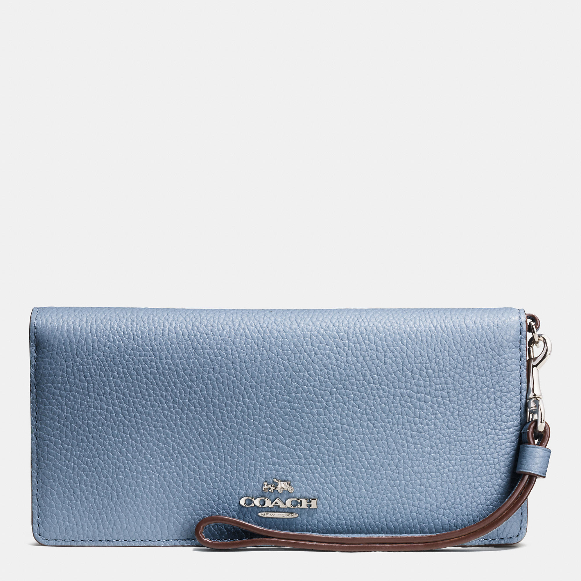 coach slim wallet in colorblock leather in metallic lyst coach slim wallet in colorblock leather in metallic lyst