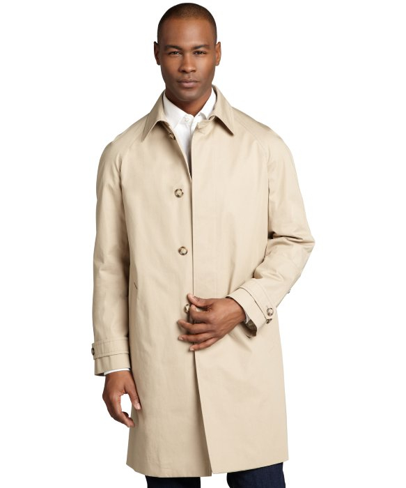 Lyst - Prada Coloniale Cotton Twill Car Coat Trench in Natural for Men