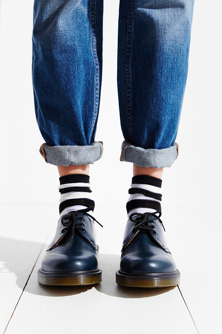 dr martens 1461 pw black smooth
