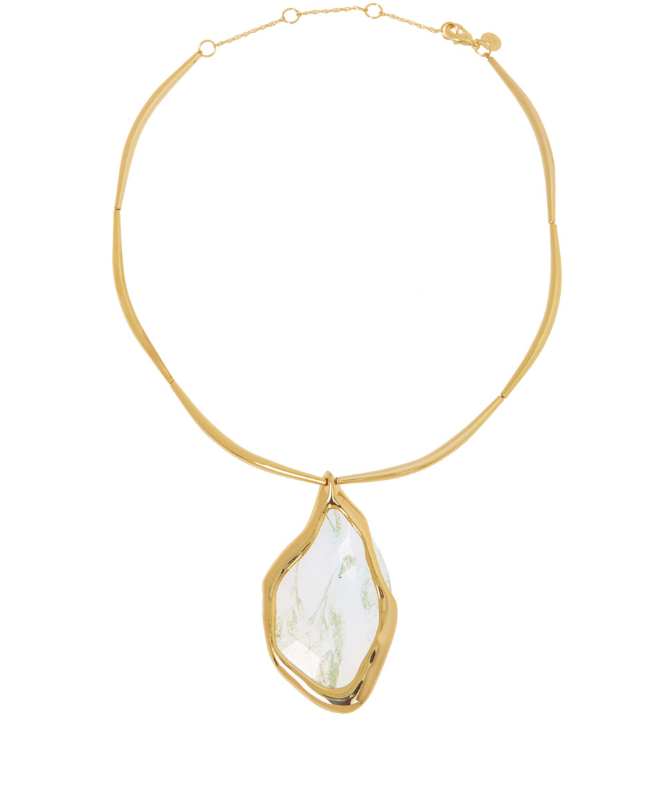 Lyst Alexis Bittar Goldtone Eternity Collar Necklace in Metallic