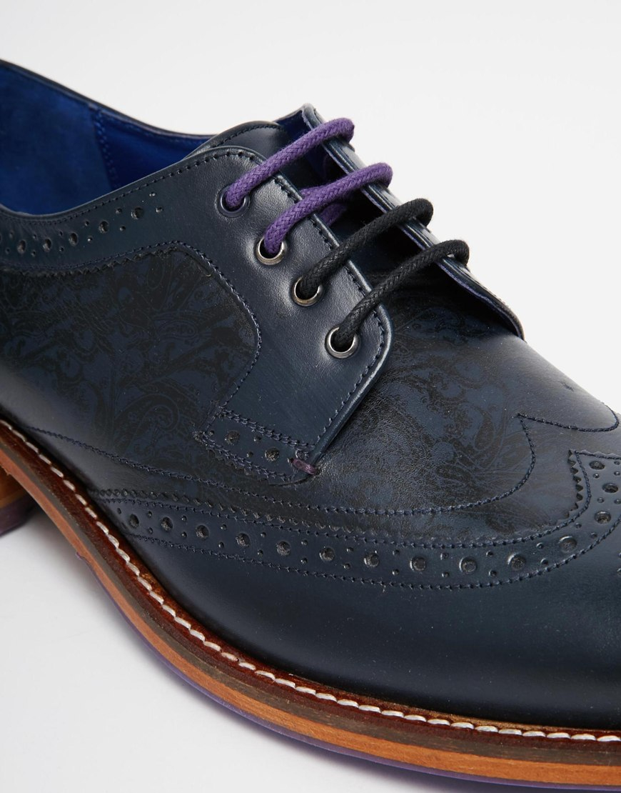 ted baker blue brogues