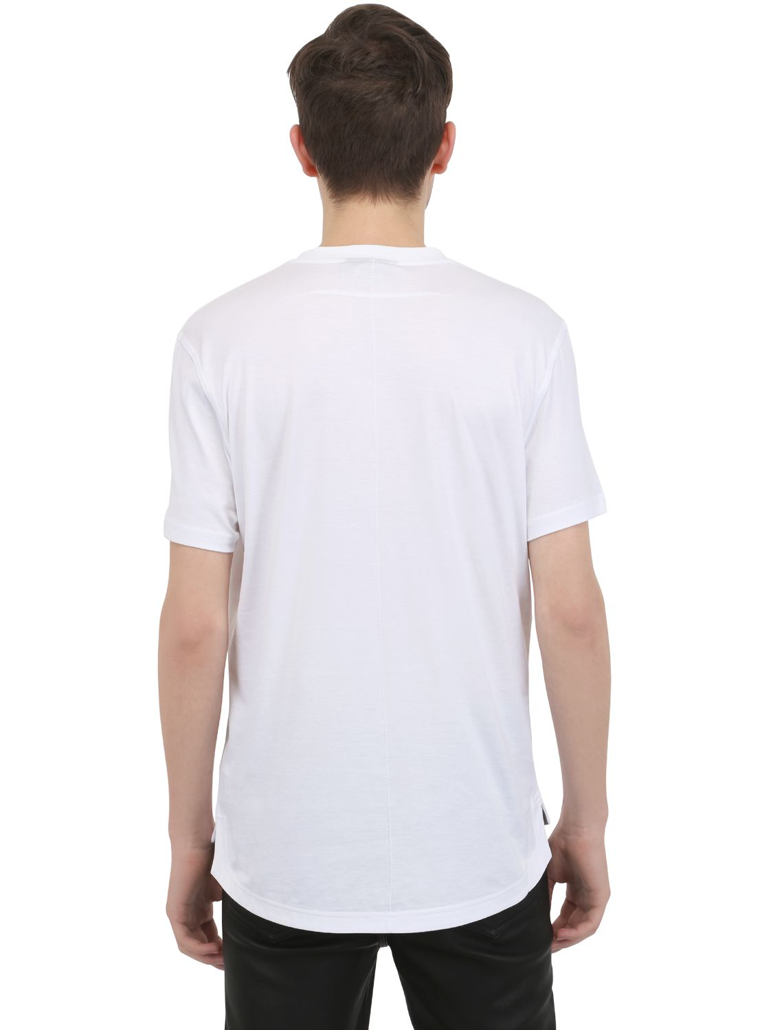 Download Lyst - Givenchy Cotton Jersey Cuban Fit Tshirt in White ...