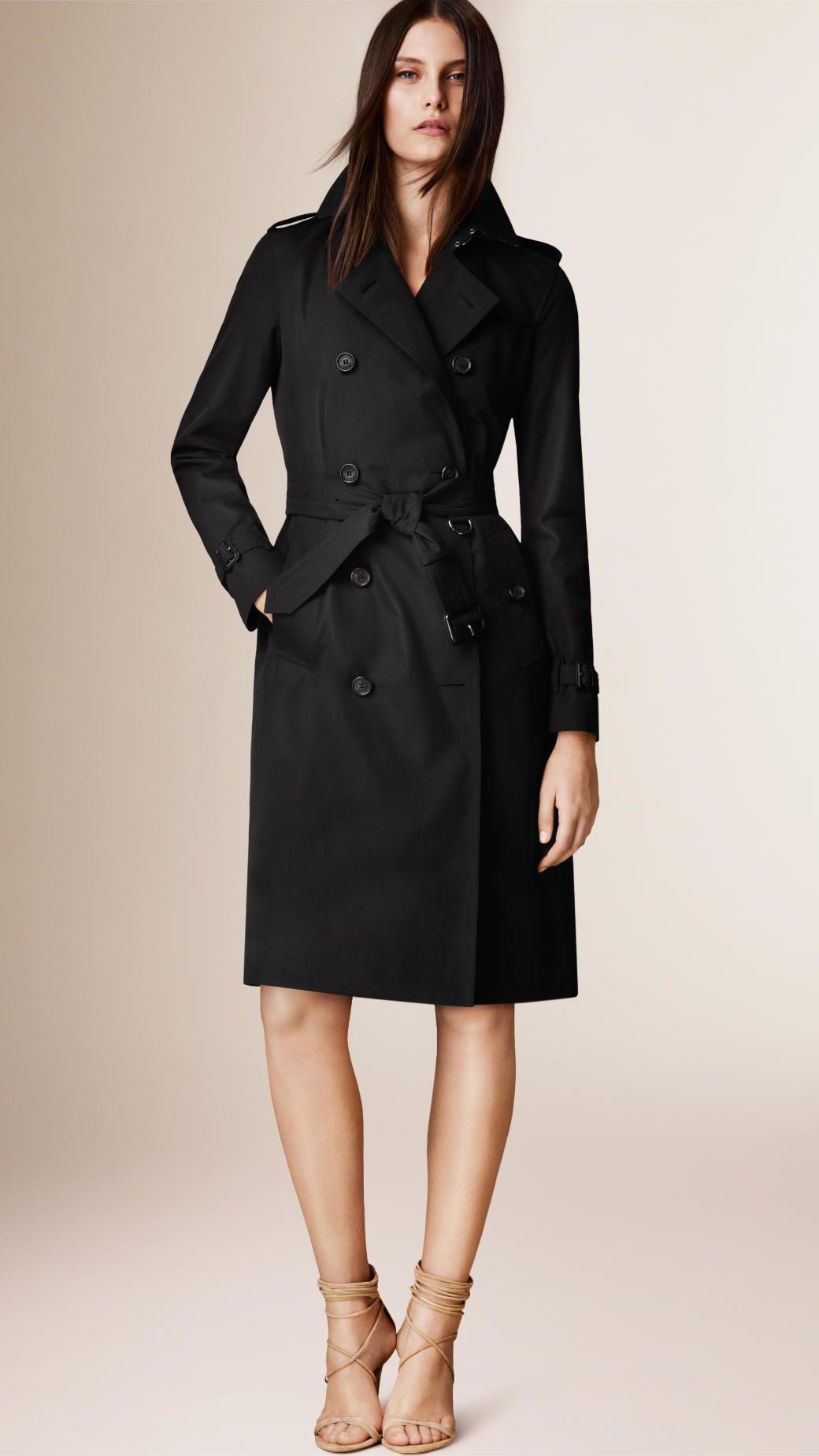 Burberry The Kensington – Extra-long Heritage Trench Coat in Black | Lyst