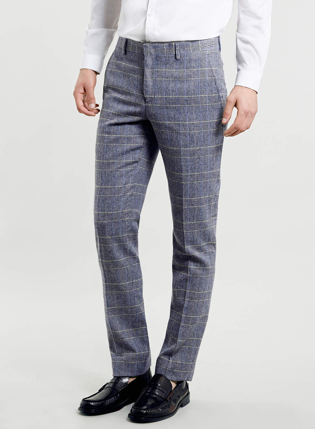 Topman Multi Coloured Checked Suit Trousers in Blue for Men (Multi) | Lyst