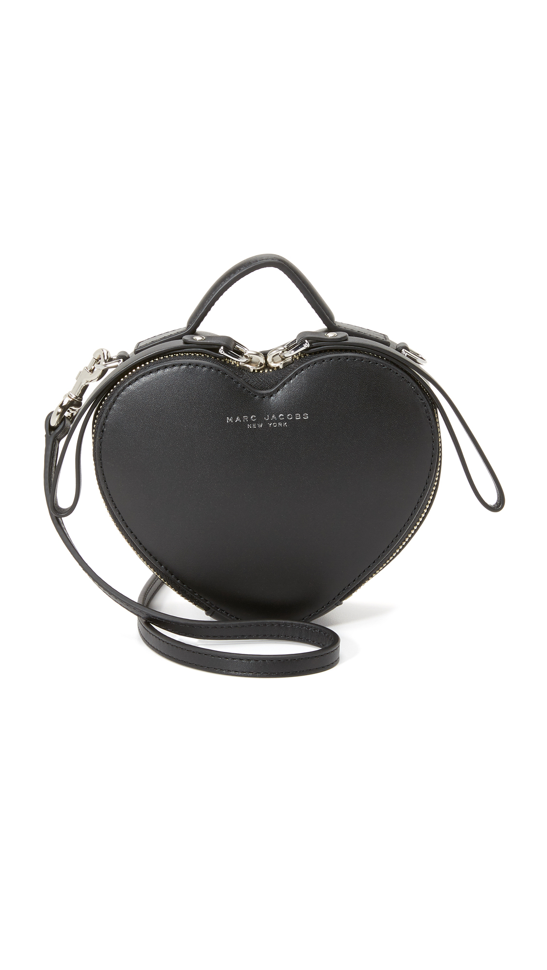 Lyst Marc Jacobs Heart Cross Body Bag in Black