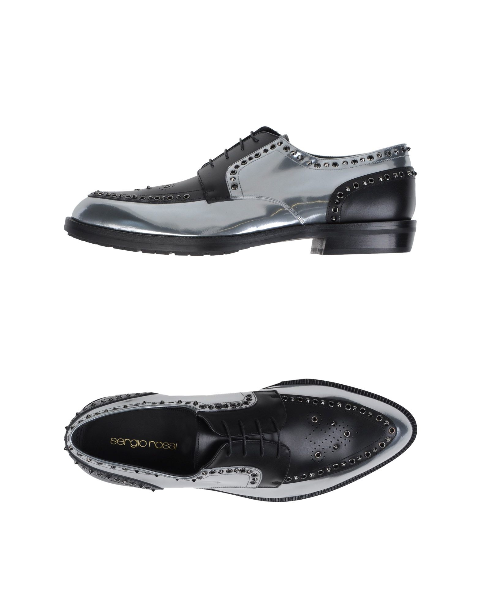 Lyst - Sergio Rossi Lace-up Shoes in Metallic for Men