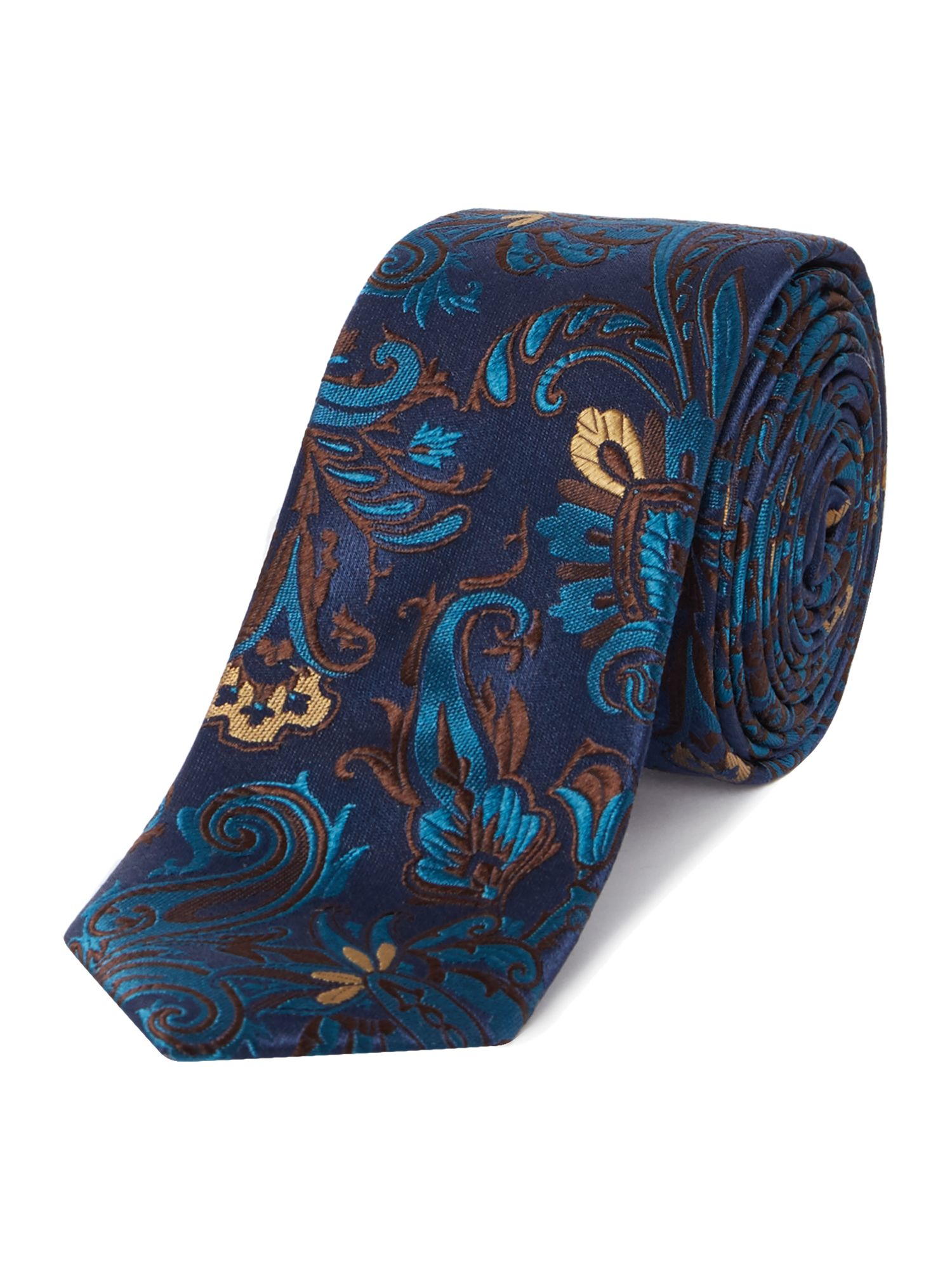 Ted baker Patterned Tie in Blue for Men | Lyst