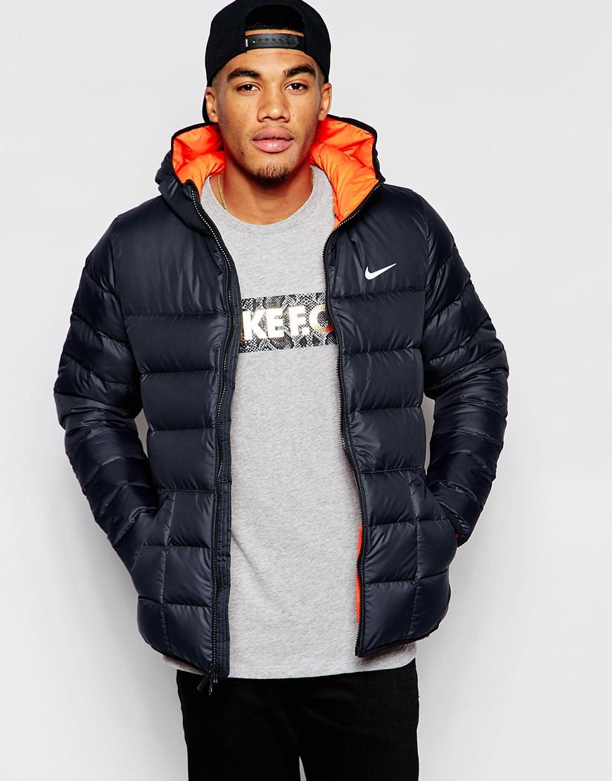 nike quilted jacket mens