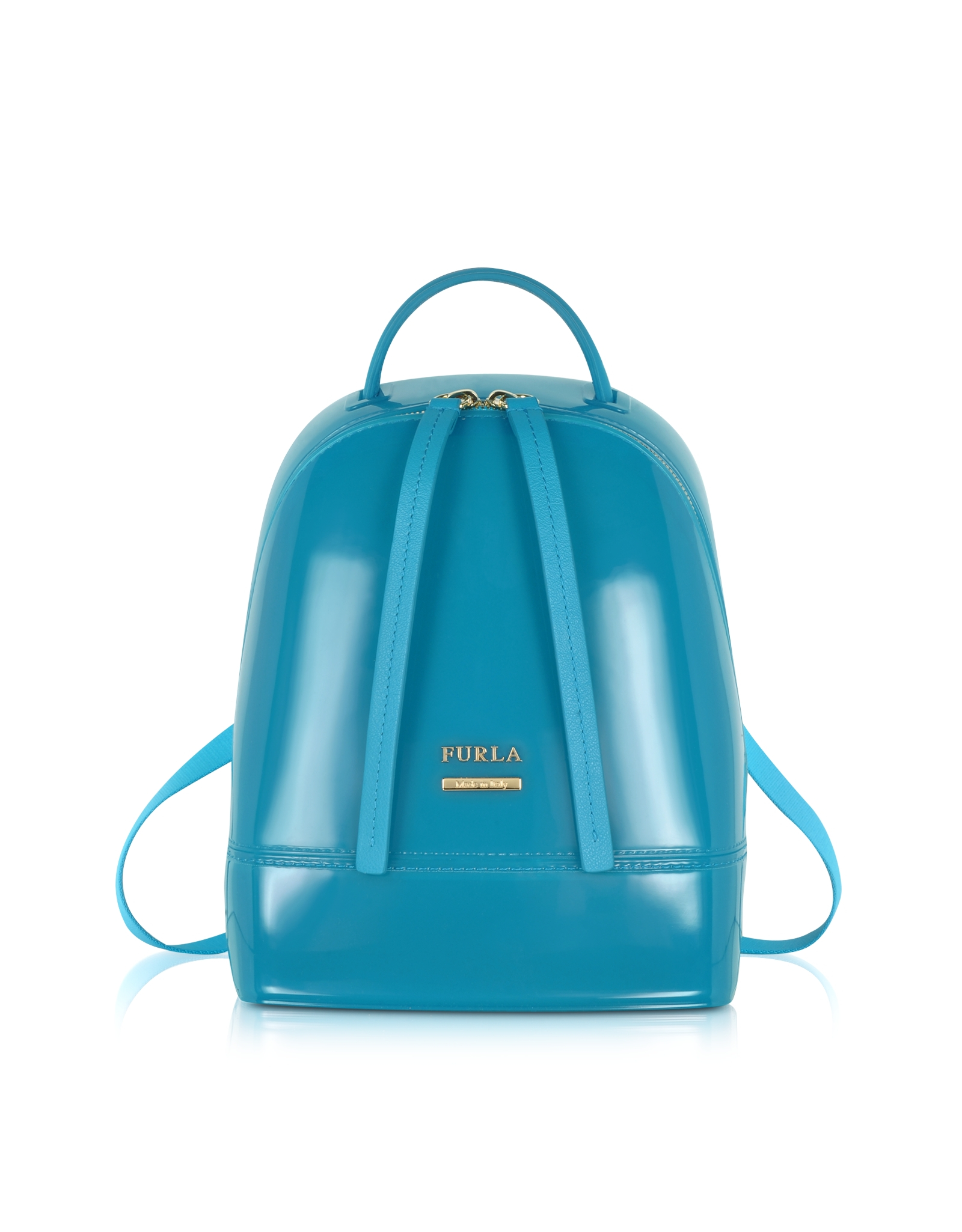 Lyst - Furla Candy Jelly Rubber Mini Backpack in Blue