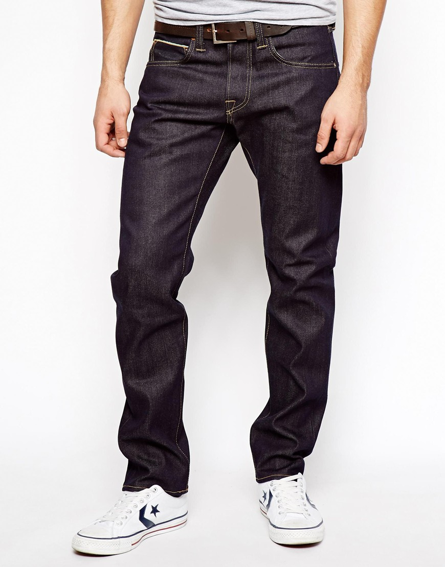 Lyst - Edwin Jeans Ed55 63 Rainbow Selvedge Relaxed Tapered Unwashed in ...