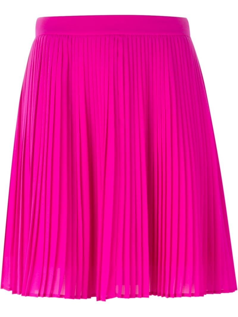 Kenzo Pleated Skirt in Pink - Lyst