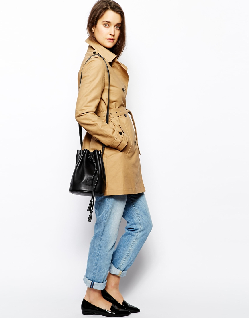 Lyst Jack wills Mini Leather Duffle Bag in Black