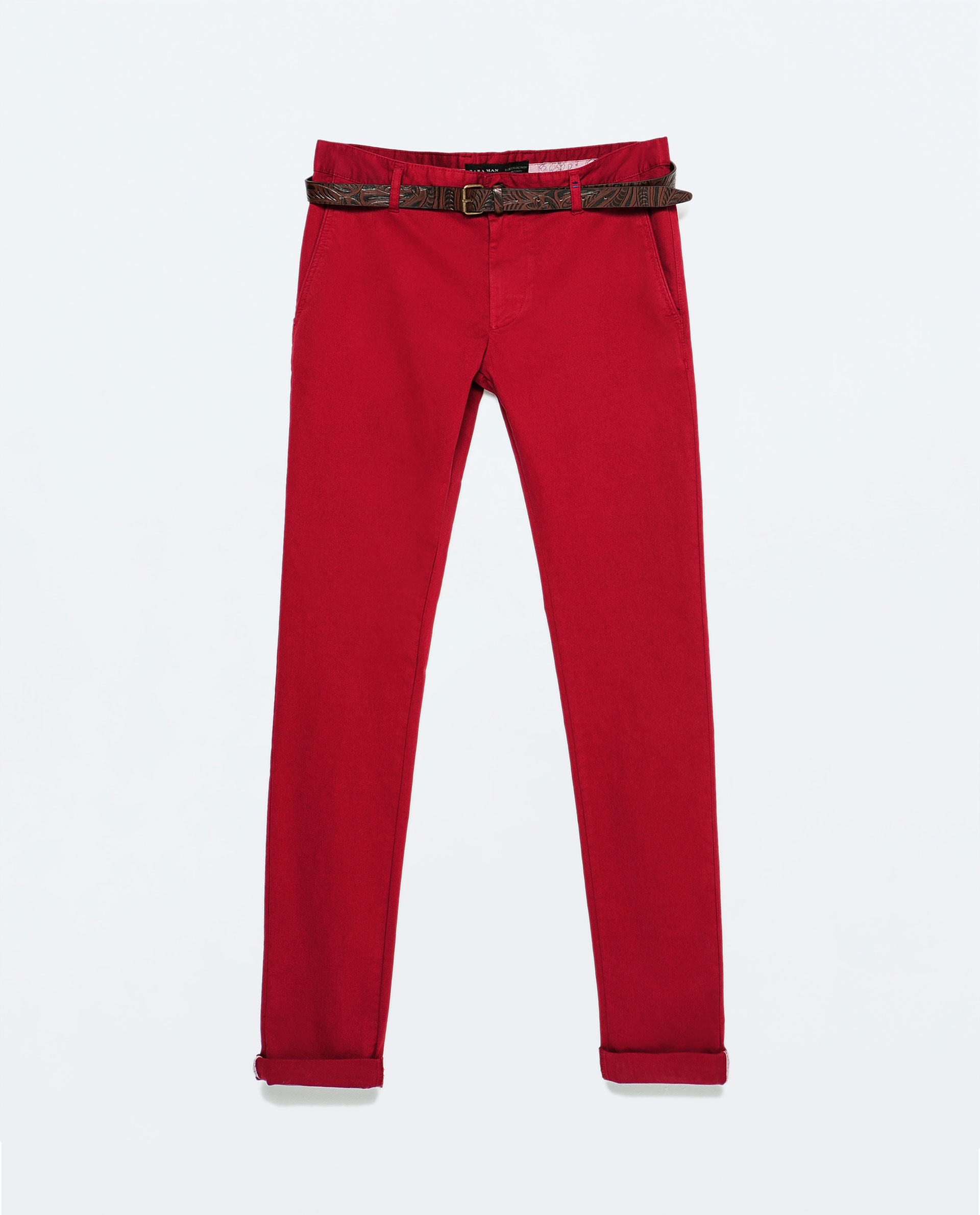 zara belt pants