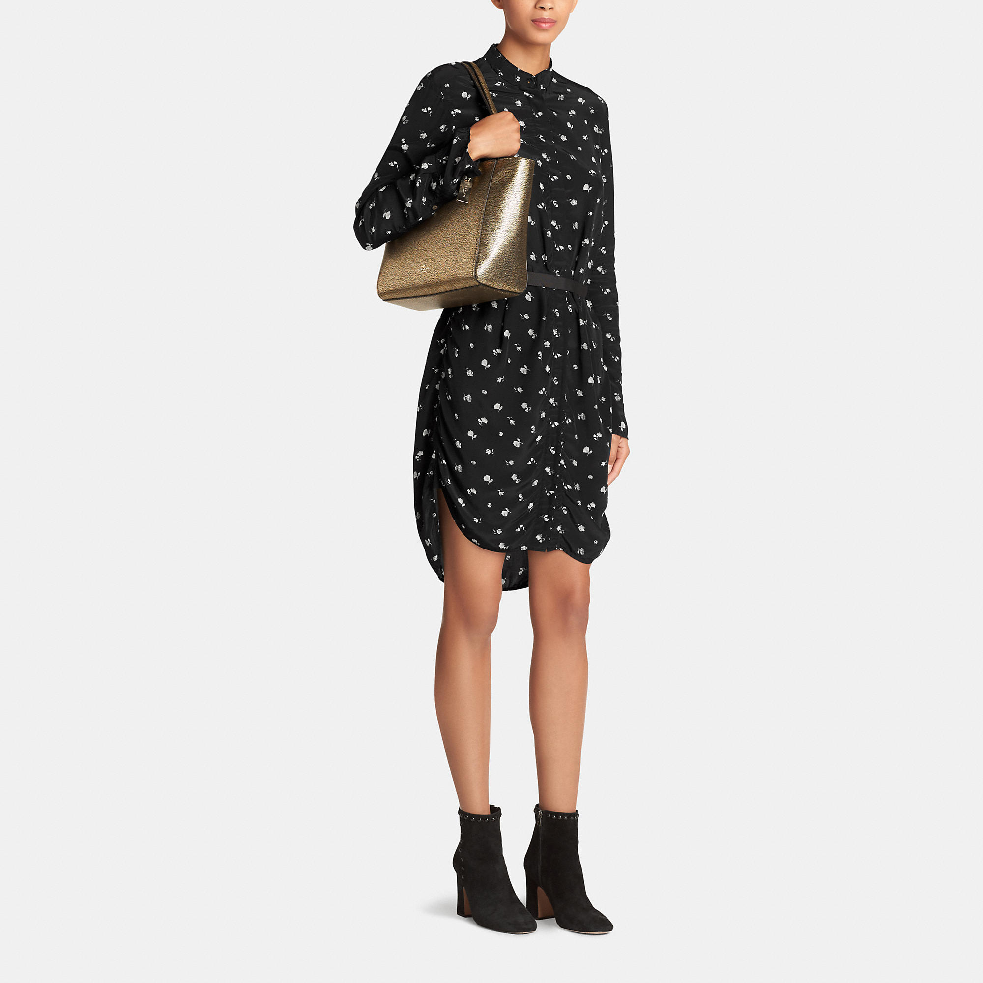 coach hobo metallic-skirt