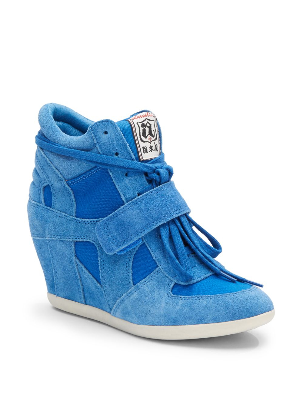Ash Bowie Wedge Sneakers in Blue (royal blue) | Lyst