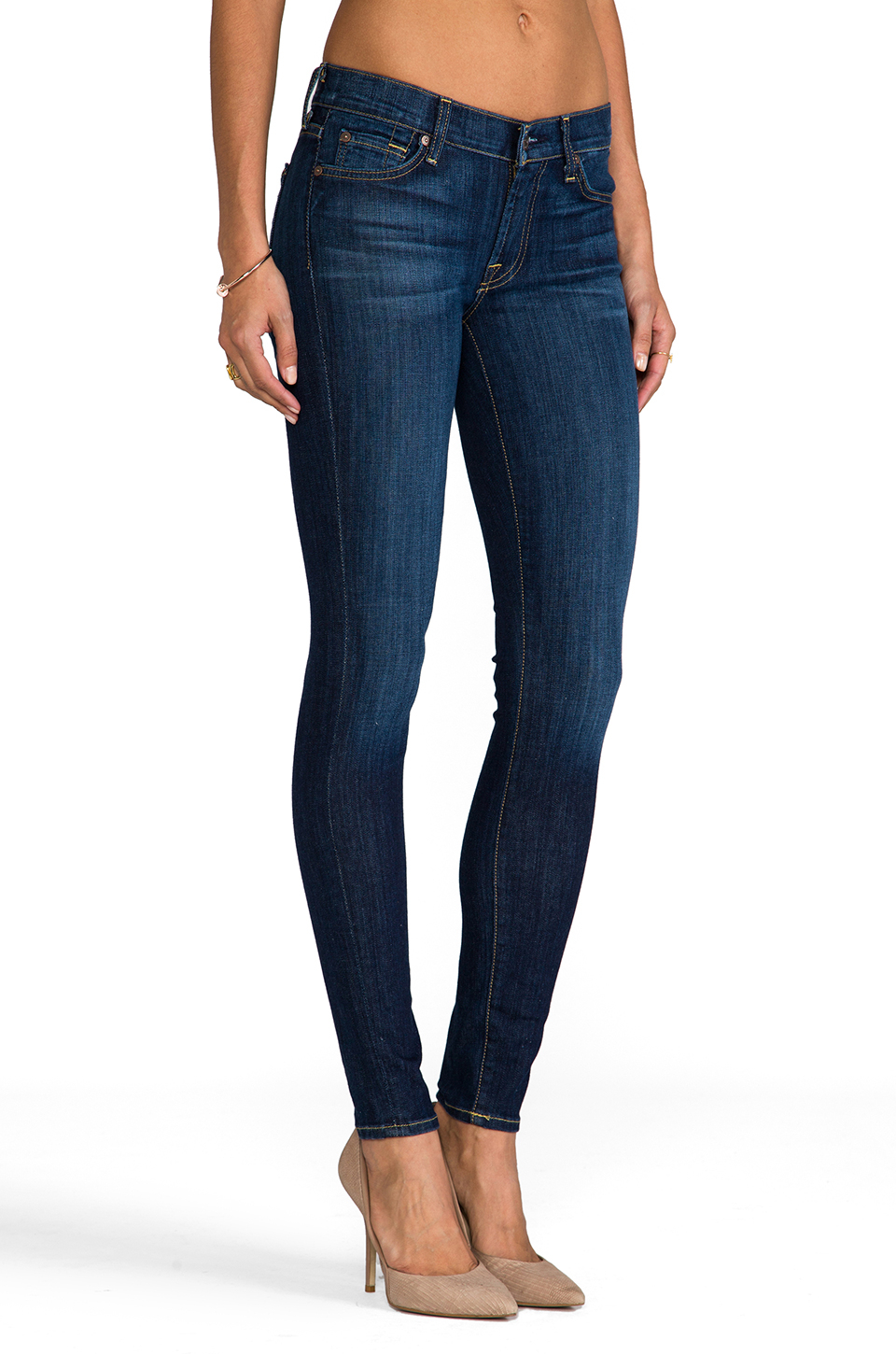 Lyst - 7 For All Mankind The Skinny in Blue
