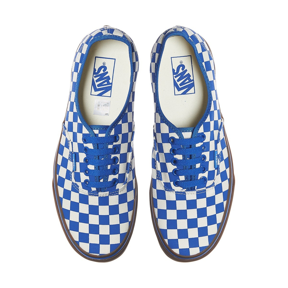 Lyst - Vans Authentic Checkerboard Sneakers in White