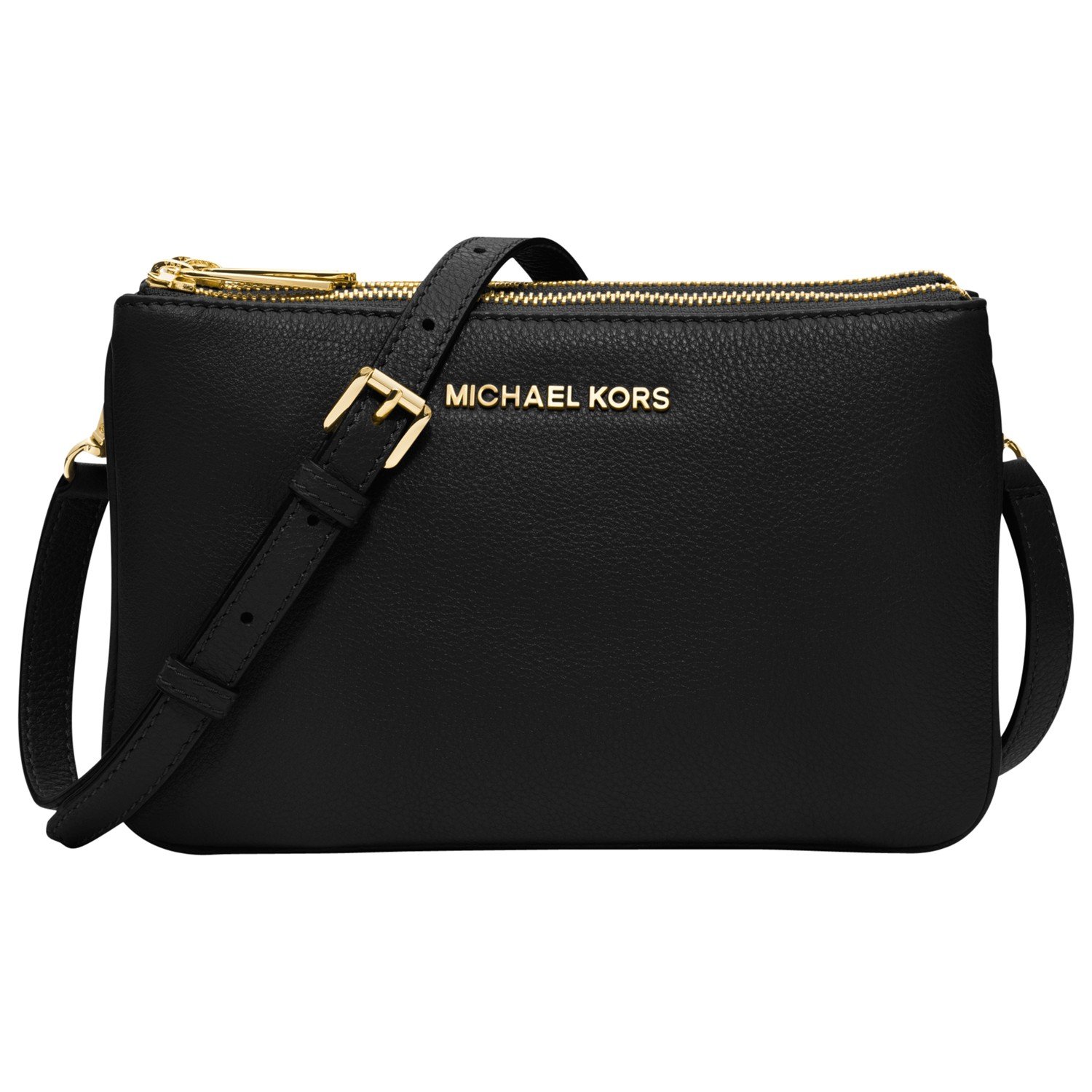 MICHAEL Michael Kors Bedford Gusset Small Leather Across Body Bag in ...