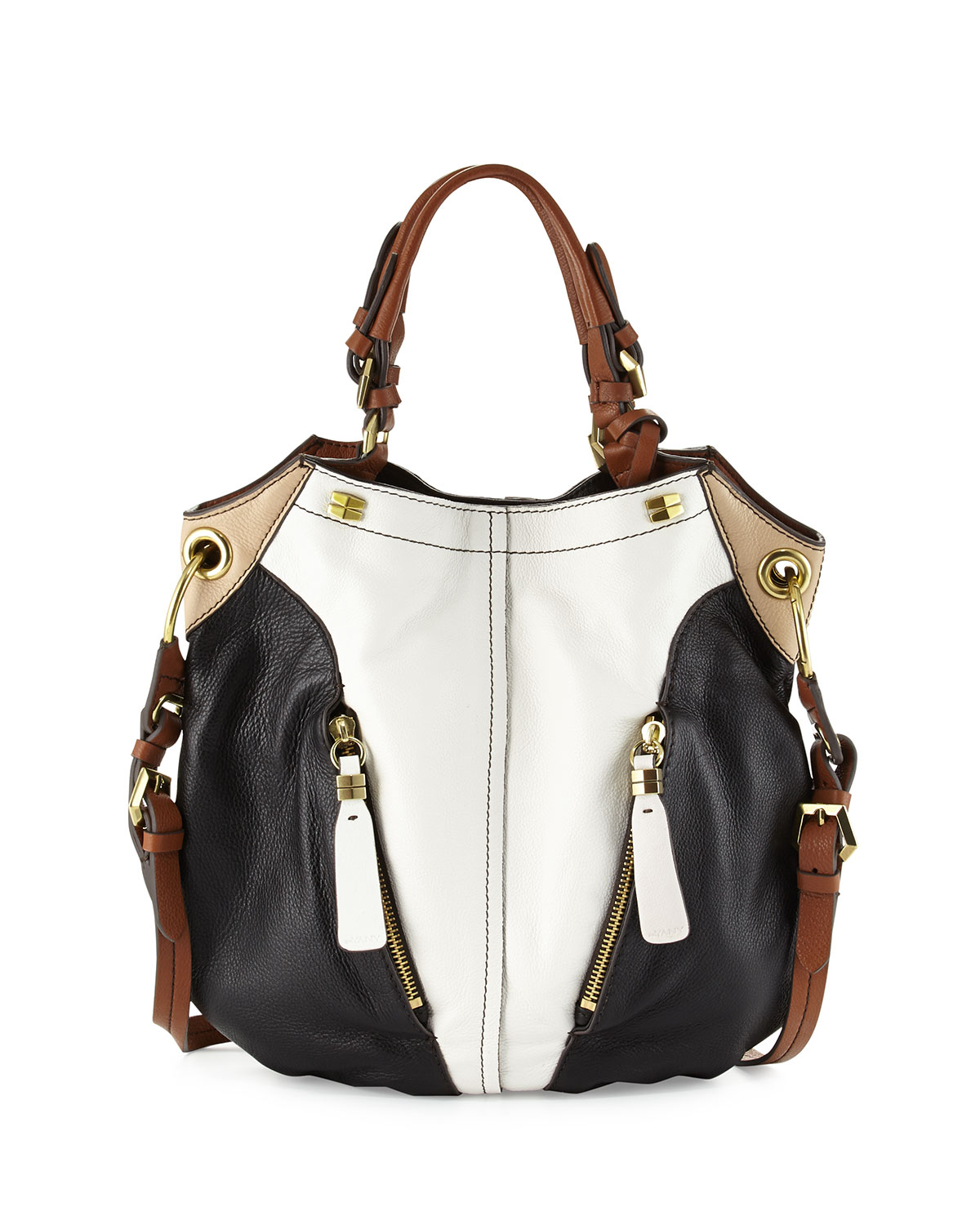 Oryany Victoria Colorblock Shoulder Bag Whitemulti in Black (WHITE ...