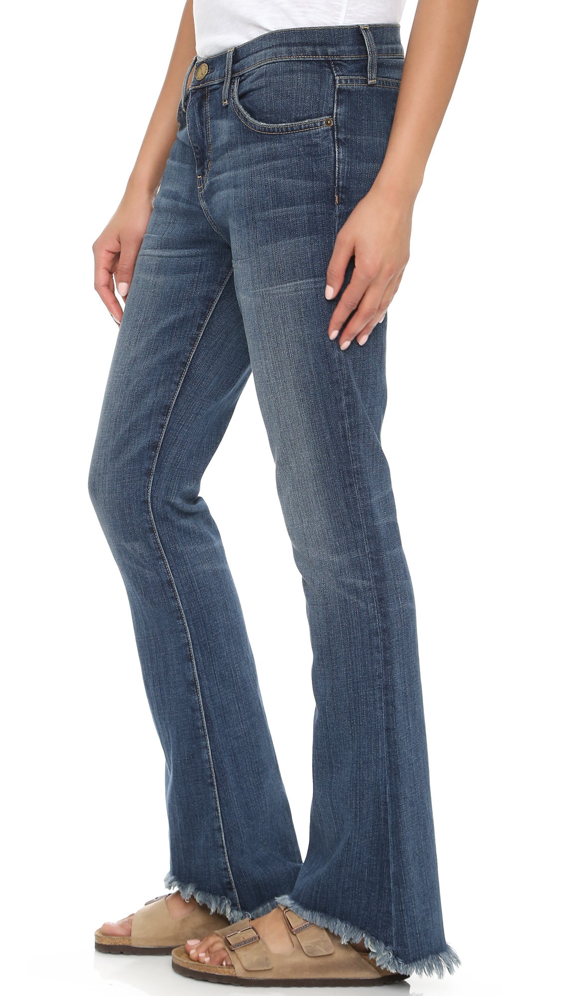 Lyst - Current/Elliott The Flip Flop Jeans in Blue