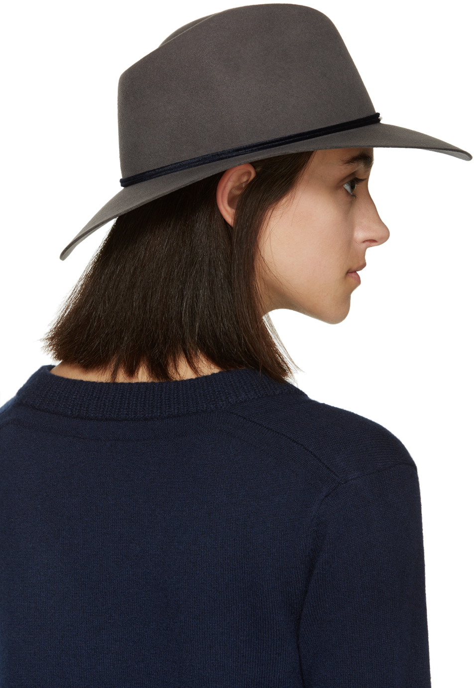 pom pom fur hat nordstrom Fedora Lyst Gray Rag  &  Wool in Range bone Grey