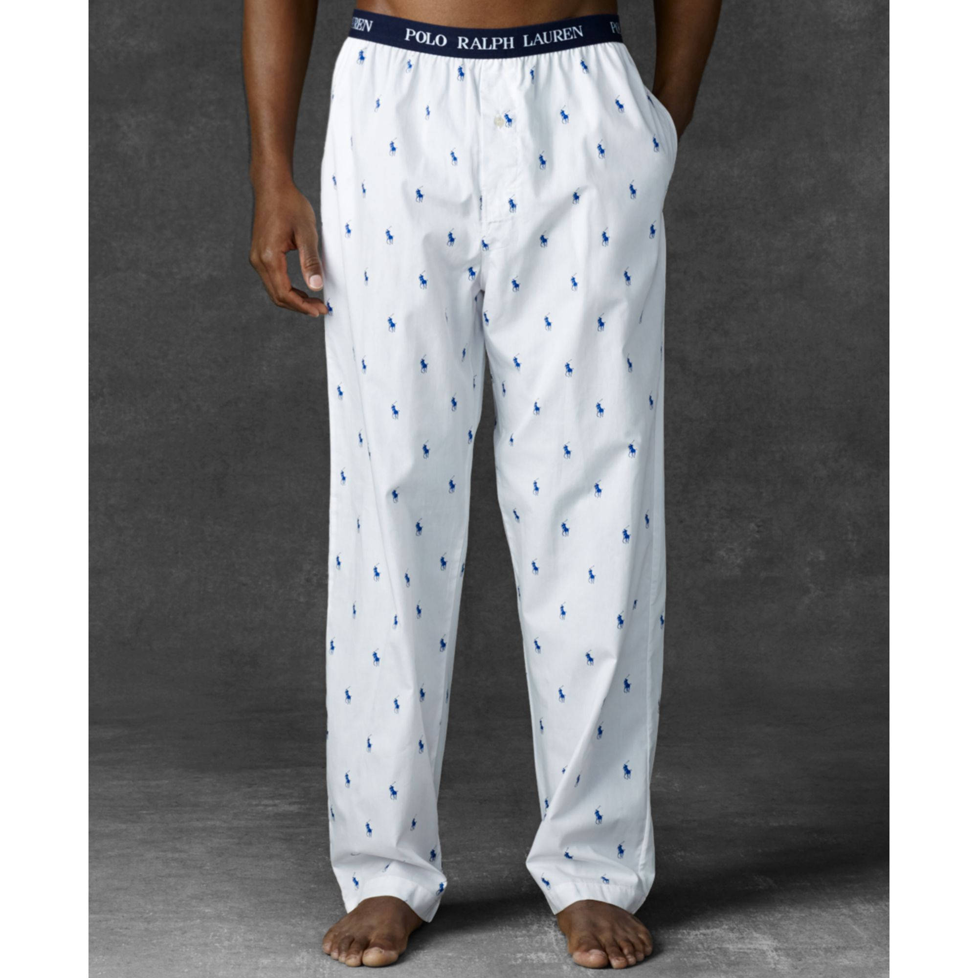 Ralph lauren Polo Mens Polo Player Pants in White for Men | Lyst